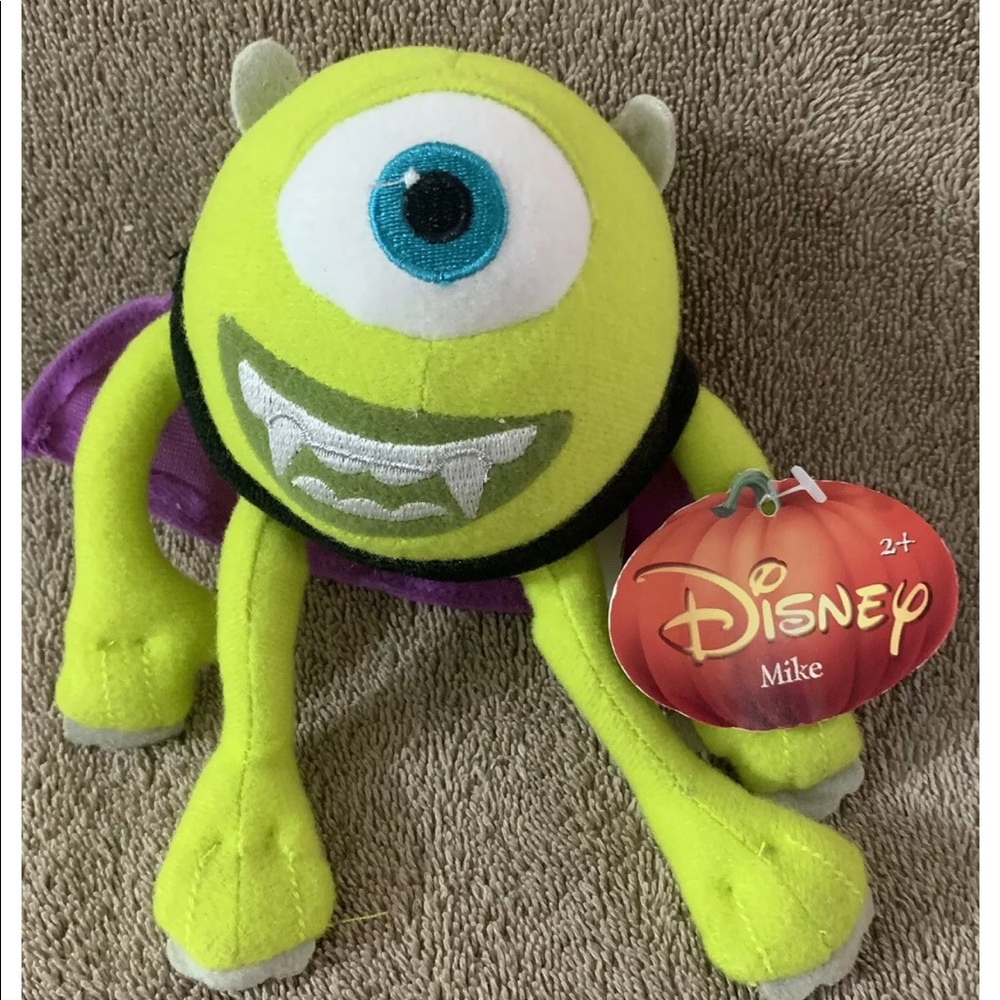 Disney Monsters Inc Mike Wachowski Dracula Halloween plush.